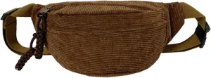 Muloo Fashionable Corduroy Waist Bag for Women Stylish and Convenient Fanny Pack Chest Bags for Casual Outings, app. 34x15x11cm /13.38x5.9x4.33in, Brown