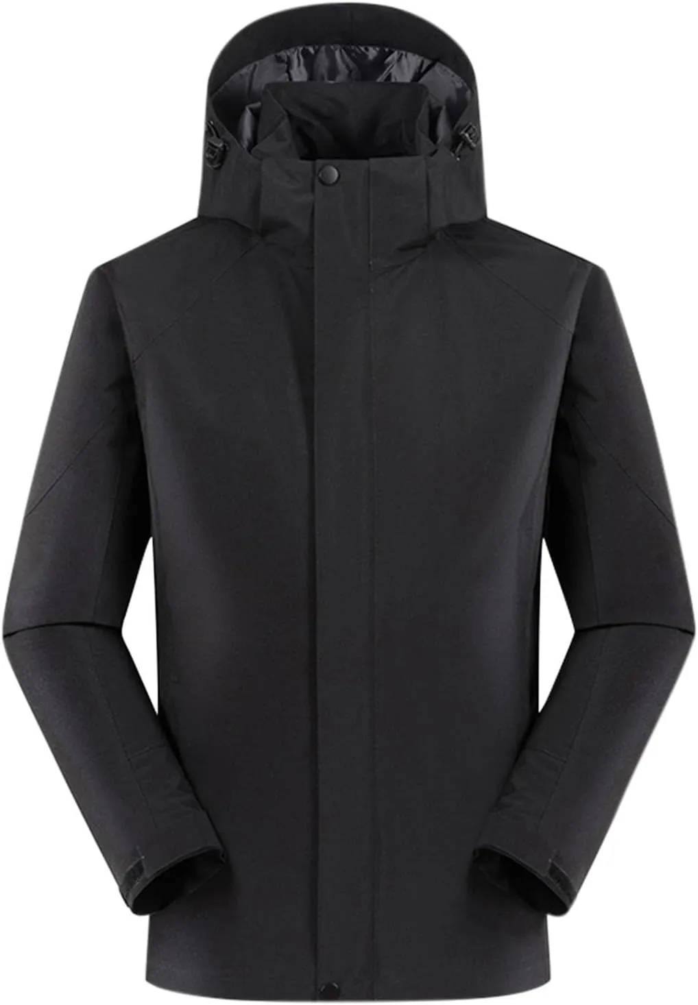 Muscularfit Men's Rain Jacket Waterproof Lightweight Rain Shell Jacket Raincoat Outdoor Sport Windbreaker Jacket Outwear Coat
