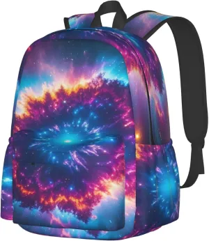 Nebula Explosion Art Adult Backpacks 15 Inch Laptop Backpack Travel Bag for Men Women Gifts