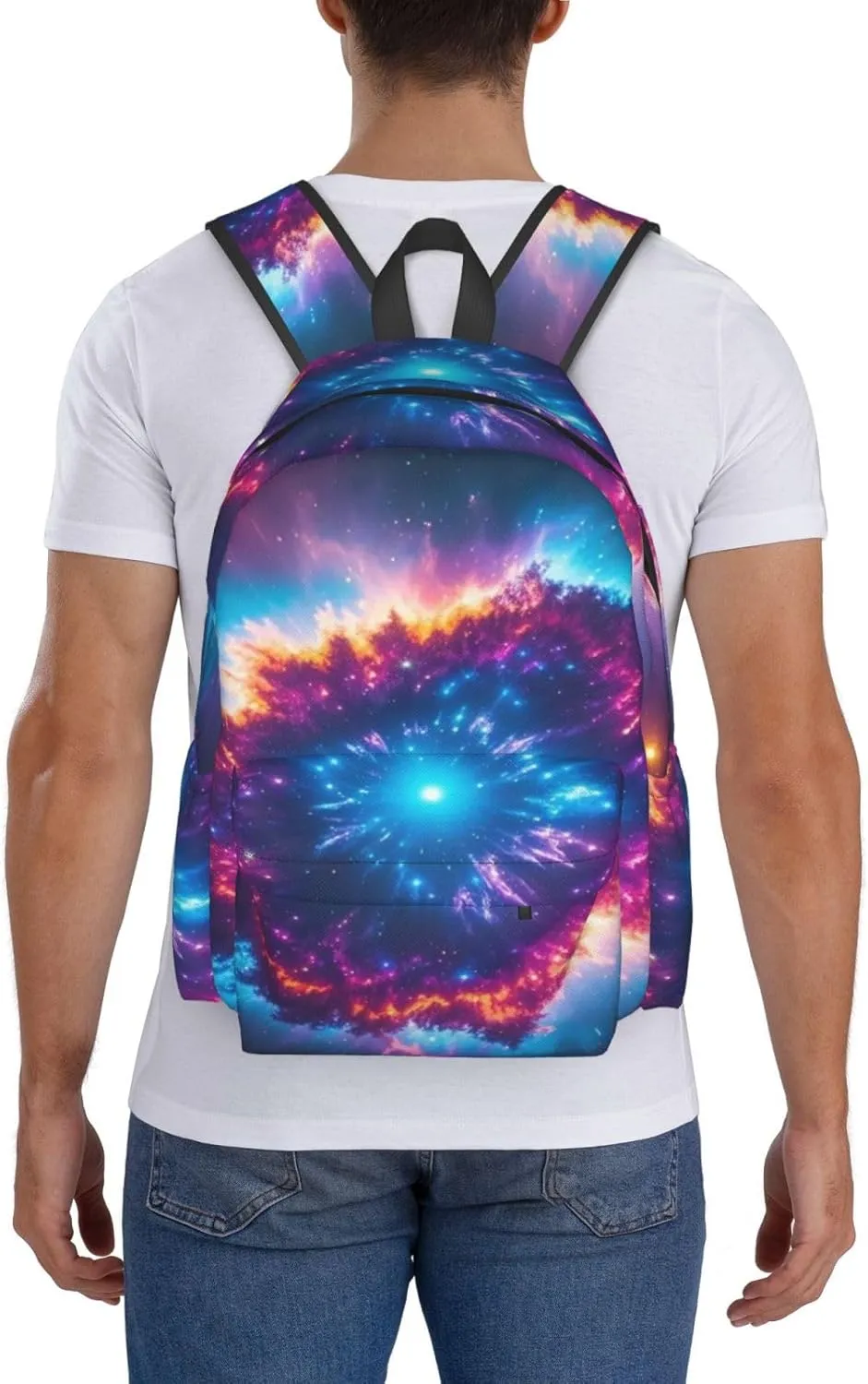 Nebula Explosion Art Adult Backpacks 15 Inch Laptop Backpack Travel Bag for Men Women Gifts