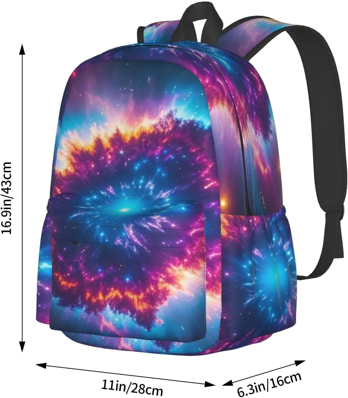 Nebula Explosion Art Adult Backpacks 15 Inch Laptop Backpack Travel Bag for Men Women Gifts