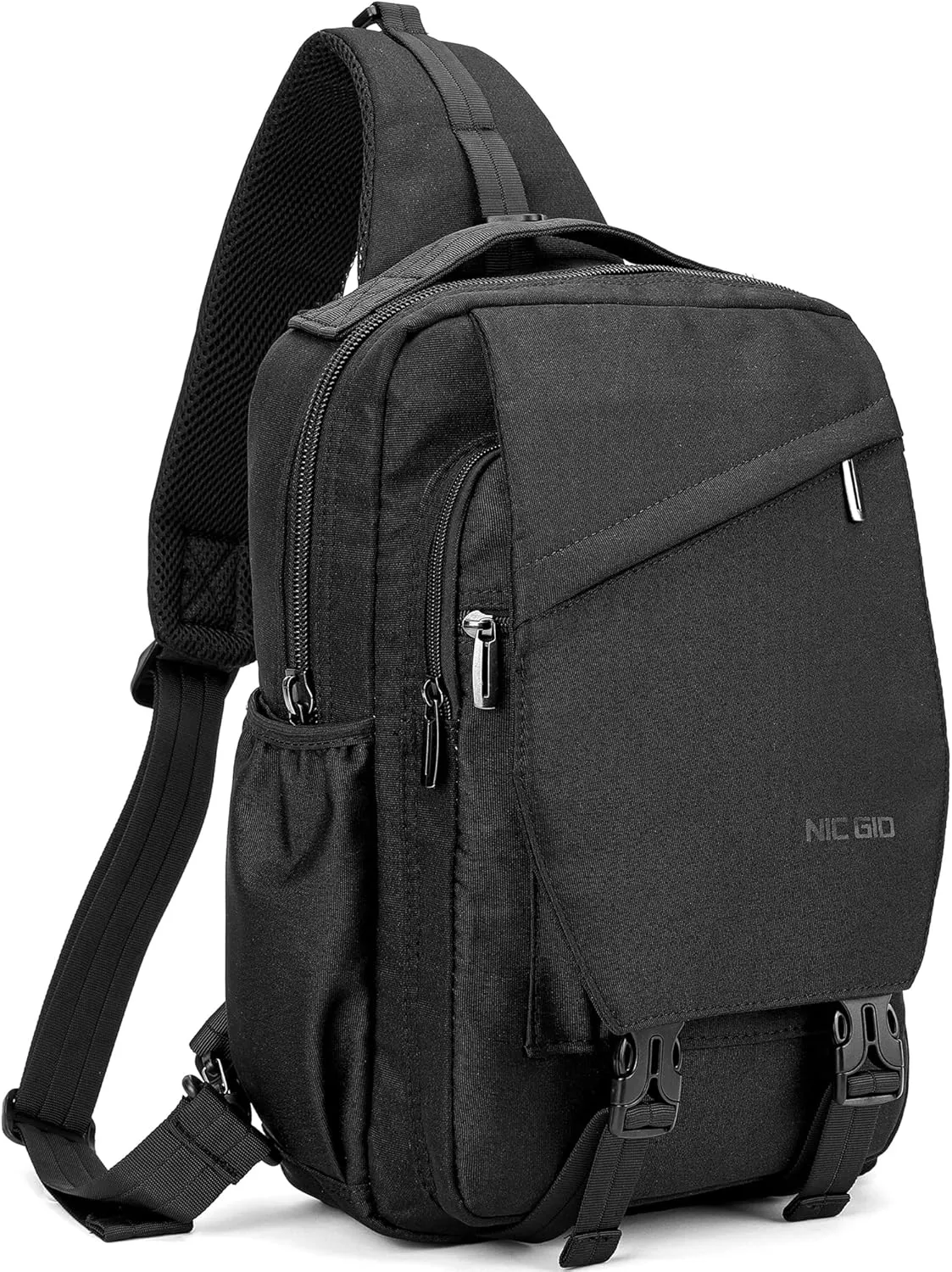 NICGID Sling Bag Backpack, 13.3'' 14.1'' Laptop Bag Crossbody Shoulder Chest Backpacks Travel Outdoors for Men Women
