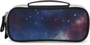 Night Sky Outer Space Leather Makeup Bag Portable Small Cosmetic Organizer Waterproof Toiletry Bags Brushes Pencils And Travel Make Up Accessories