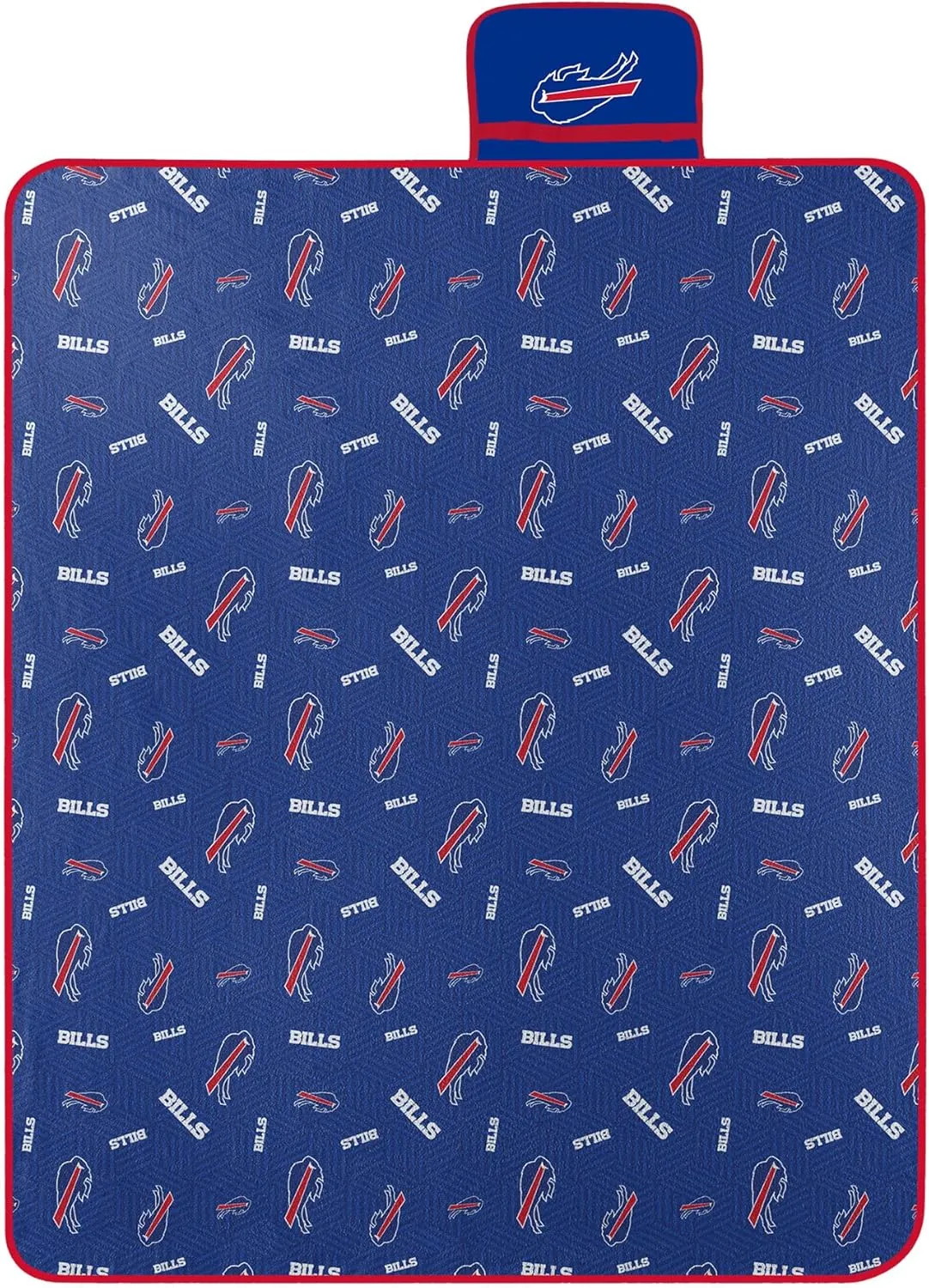 NORTHWEST NFL Buffalo Bills Compact Travel Picnic Blanket, 50" x 60", Clean
