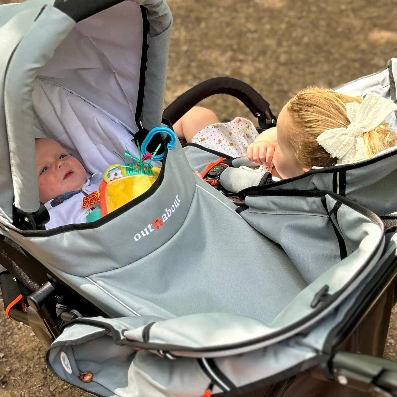 Out n About Nipper V5 Double Pushchair - Summit Black