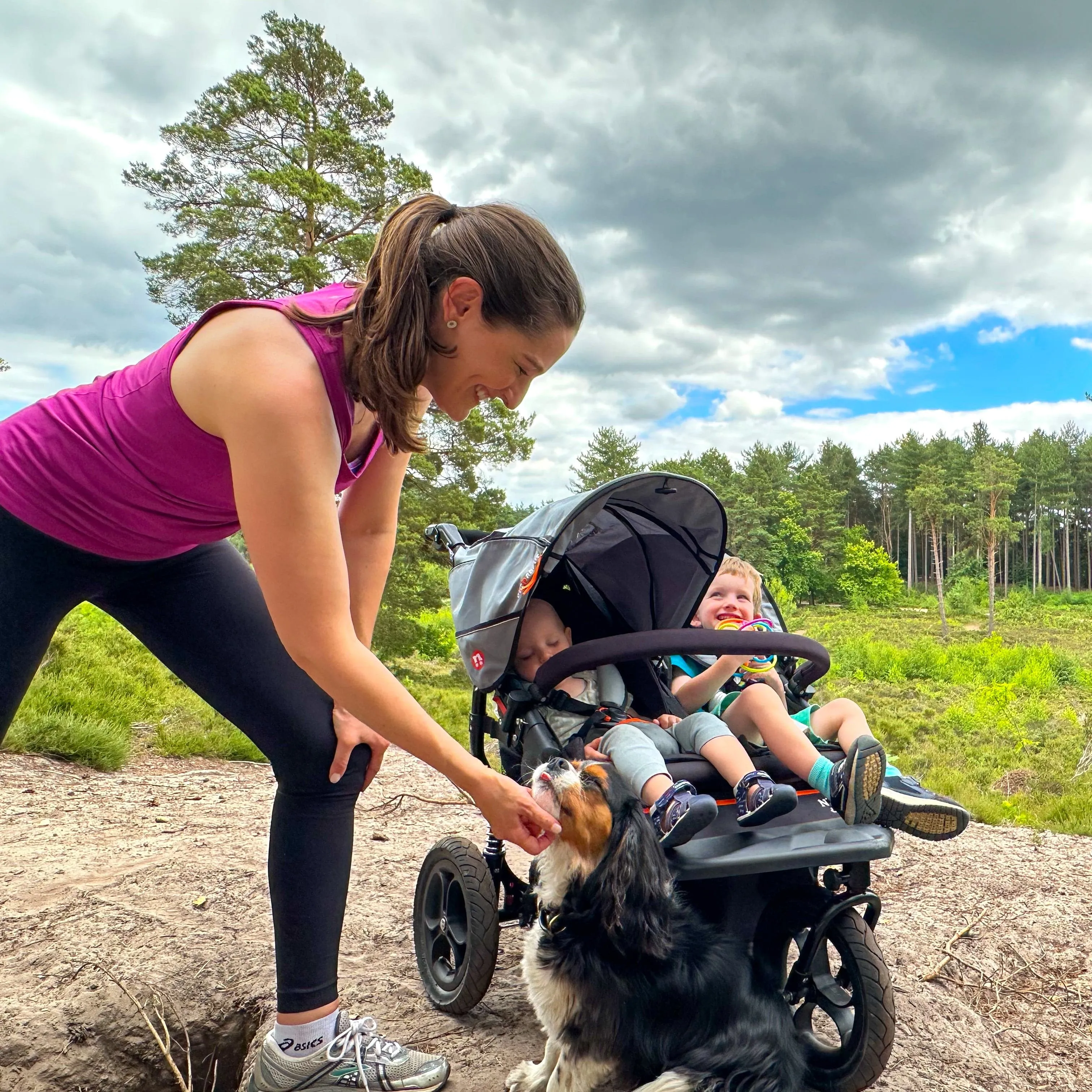 Out n About Nipper V5 Double Pushchair - Sycamore Green