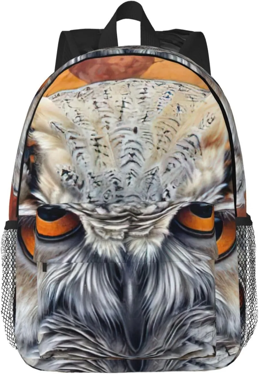 Owl Beliefs Print Versatile Backpack Laptop Backpacks Travel Outdoor Adventures Working Use Adults