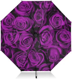 Oyihfvs Automatic Umbrella, Folding Umbrella Reinforced Anti-UV Sun rain Auto Open/Close