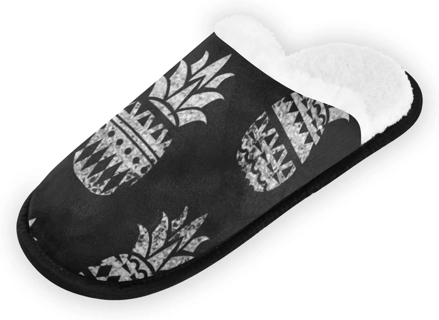 Oyihfvs Unisex Slippers Fuzzy Feet Plush Cotton Slippers Anti-Slip Warm House Shoes M/L