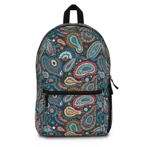 Paisley Pattern Backpack with Adjustable Straps