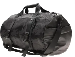 PAJAR Camo Print Waterproof Travel Duffle Bag, Black