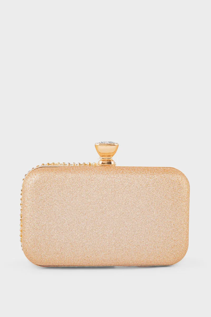 Party Wear Clutch BK4088-Rose Gold