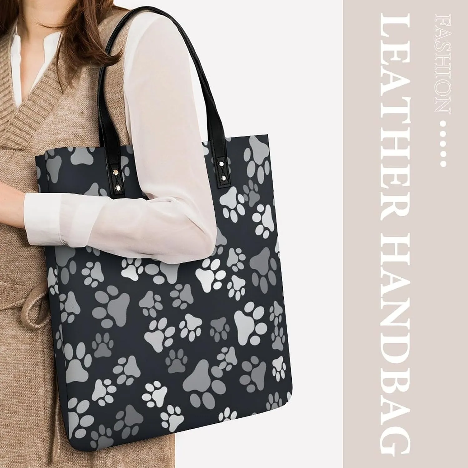 Penguin Bird Fashionable All Printed Leather Handbag Unisex
