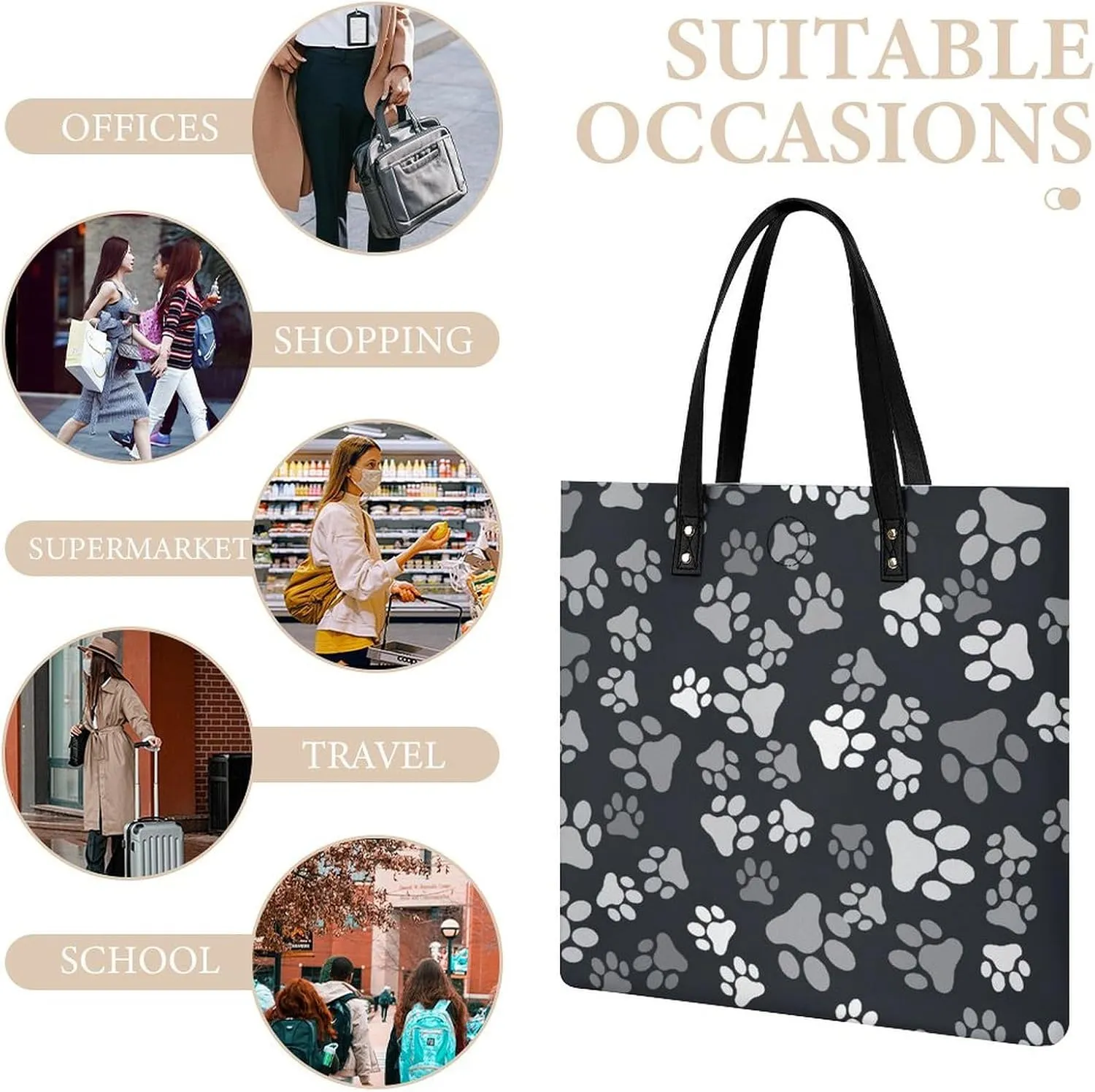 Penguin Bird Fashionable All Printed Leather Handbag Unisex