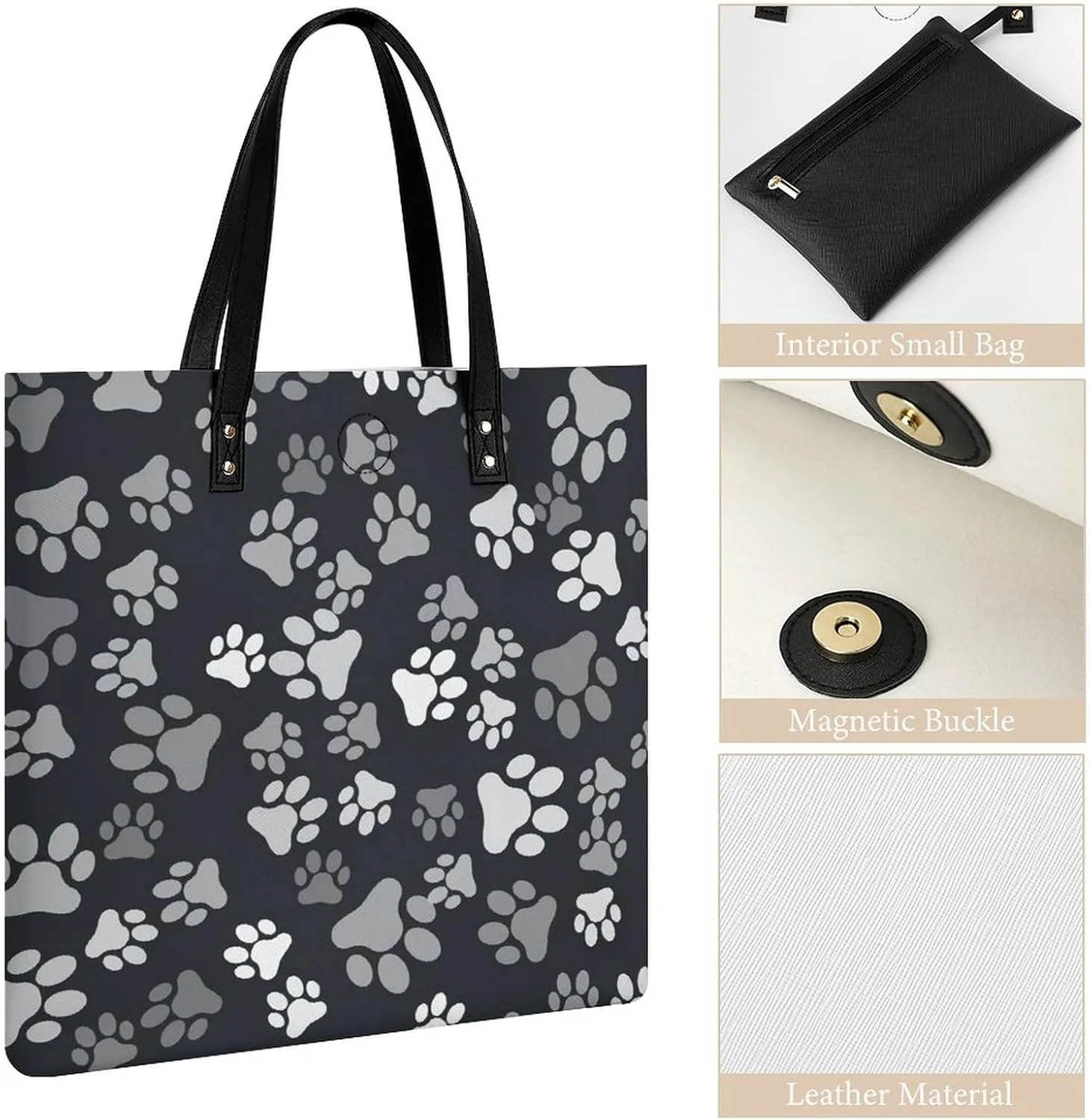 Penguin Bird Fashionable All Printed Leather Handbag Unisex