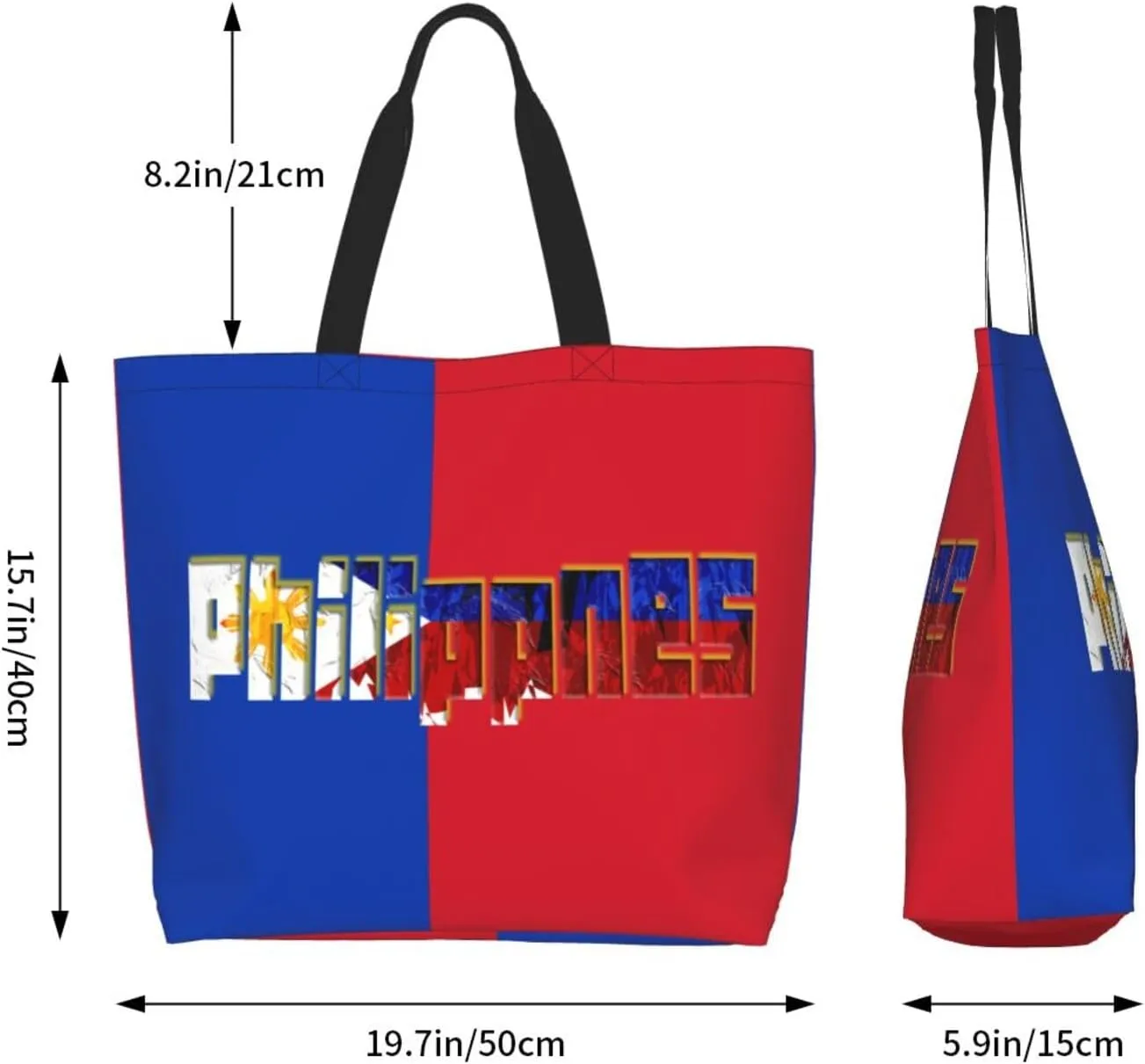 Philippines Grocery Bag Philippines Flag Shopping Bag Filipino Handbag Bags Philippines Tote Bag Flag Bags
