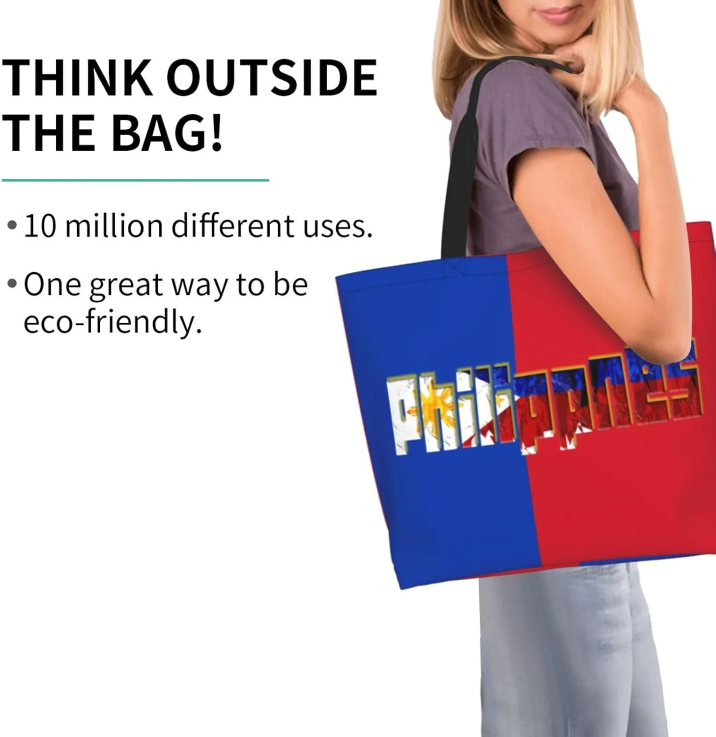 Philippines Grocery Bag Philippines Flag Shopping Bag Filipino Handbag Bags Philippines Tote Bag Flag Bags