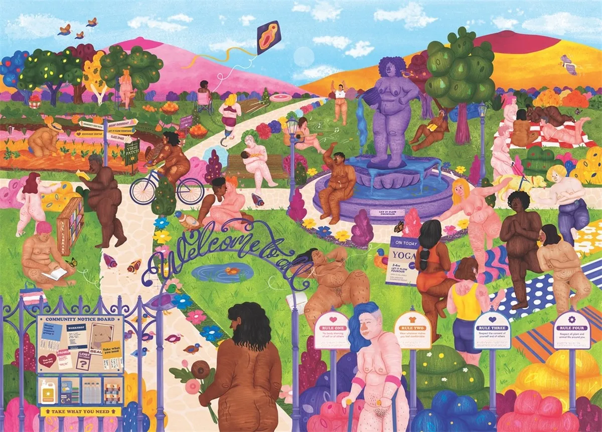 Pink Bits on Body Inclusivity - 1000 Piece Puzzle