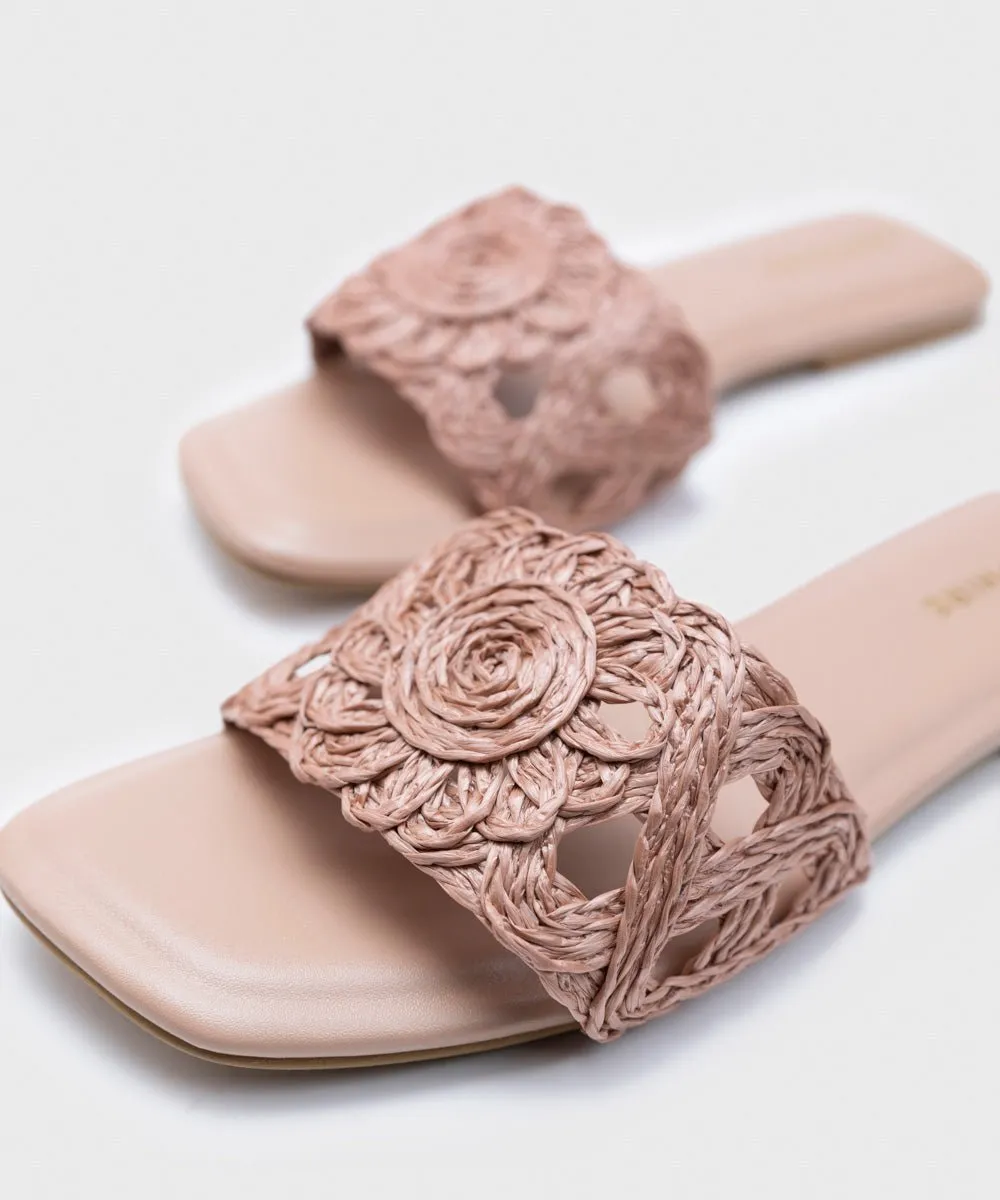 Pink Jute Flats