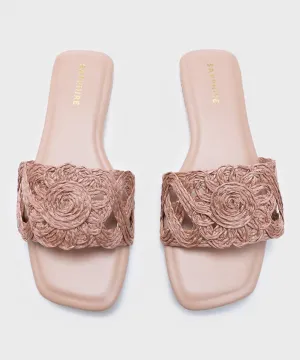Pink Jute Flats