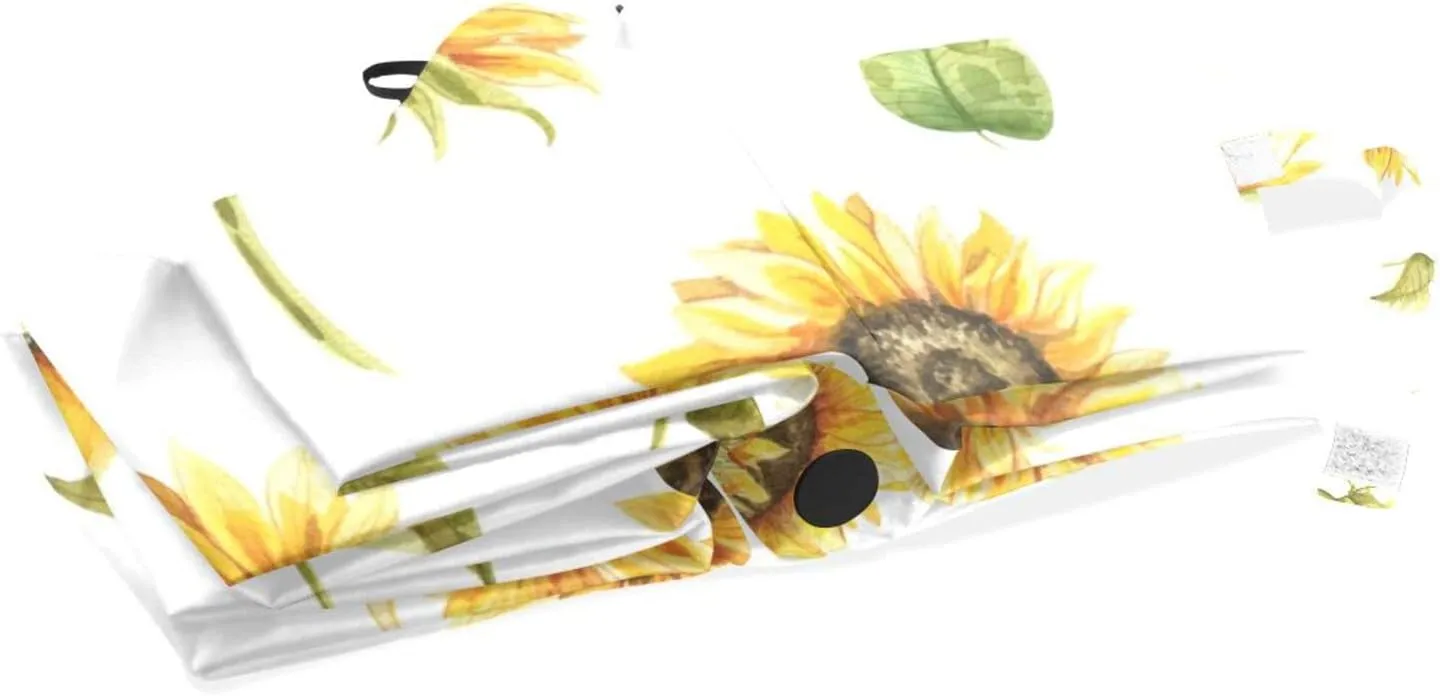 Poeticcity Rain Travel Umbrella, Hand Open Close Windproof Waterproof Folding Umbrella, Compact Canopy Strong Ray Parasol Umbrella