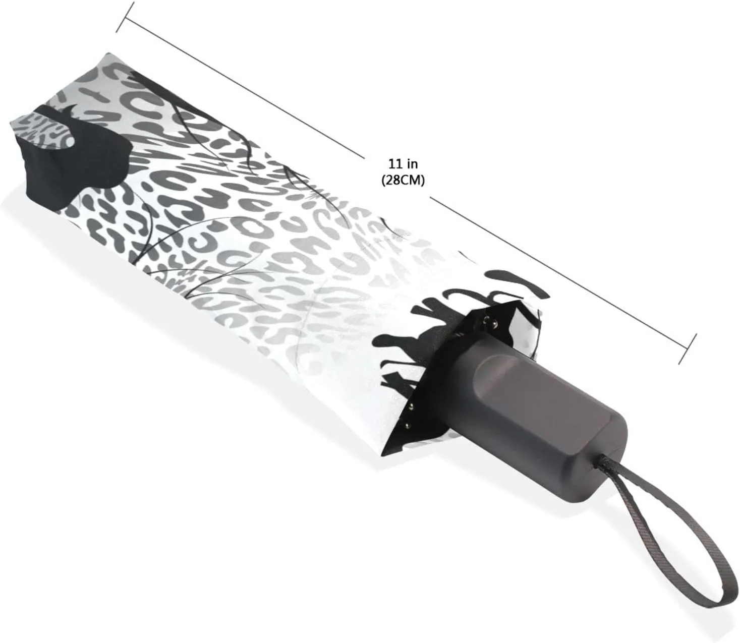 Poeticcity Rain Travel Umbrella, Hand Open Close Windproof Waterproof Folding Umbrella, Compact Canopy Strong Ray Parasol Umbrella