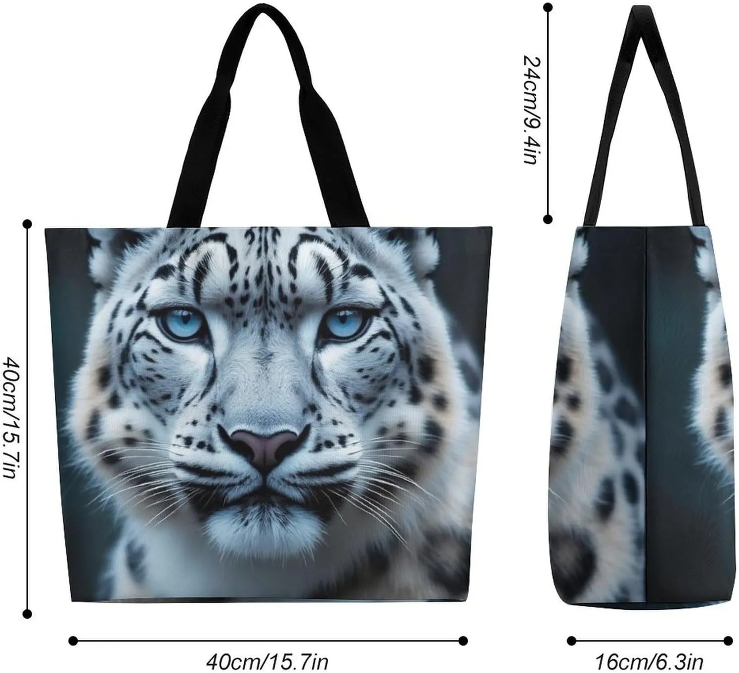Portable Grocery Shoulder Bag for Women Casual Reusable Shopping Bag Large Tote Bags