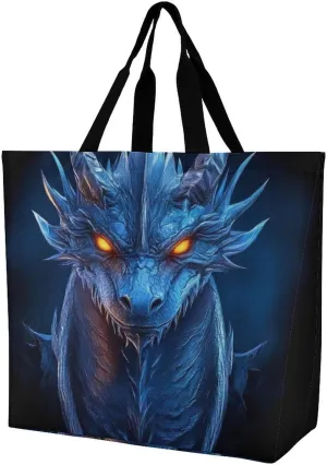 Portable Grocery Shoulder Bag for Women Casual Reusable Shopping Bag Large Tote Bags