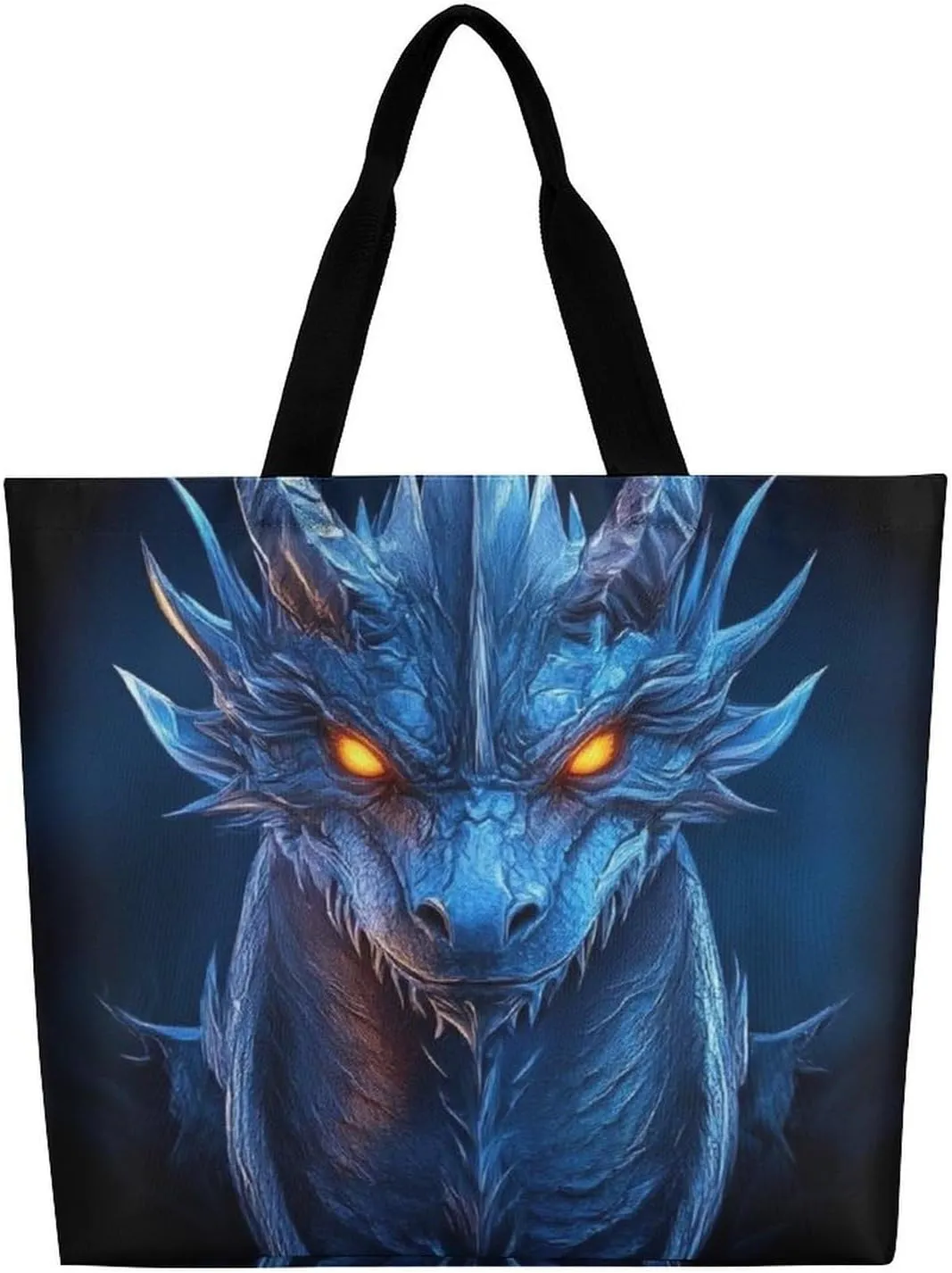Portable Grocery Shoulder Bag for Women Casual Reusable Shopping Bag Large Tote Bags