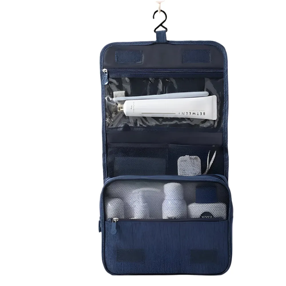 Portable Hanging Toiletry Bag – Waterproof Travel Cosmetic Organizer for Men & Women, Large Capacity Makeup Case