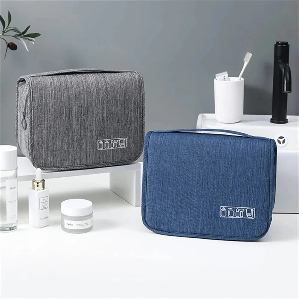 Portable Hanging Toiletry Bag – Waterproof Travel Cosmetic Organizer for Men & Women, Large Capacity Makeup Case