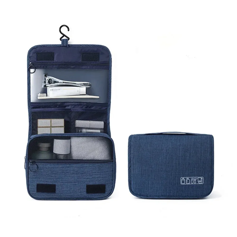 Portable Hanging Toiletry Bag – Waterproof Travel Cosmetic Organizer for Men & Women, Large Capacity Makeup Case