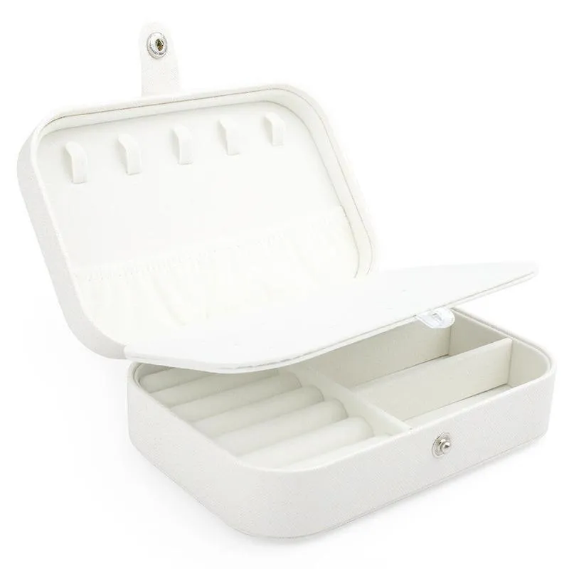 Portable Jewelry Box 1PC 2Colours PU Leather