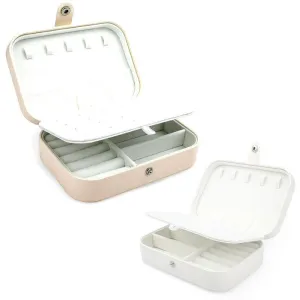 Portable Jewelry Box 1PC 2Colours PU Leather
