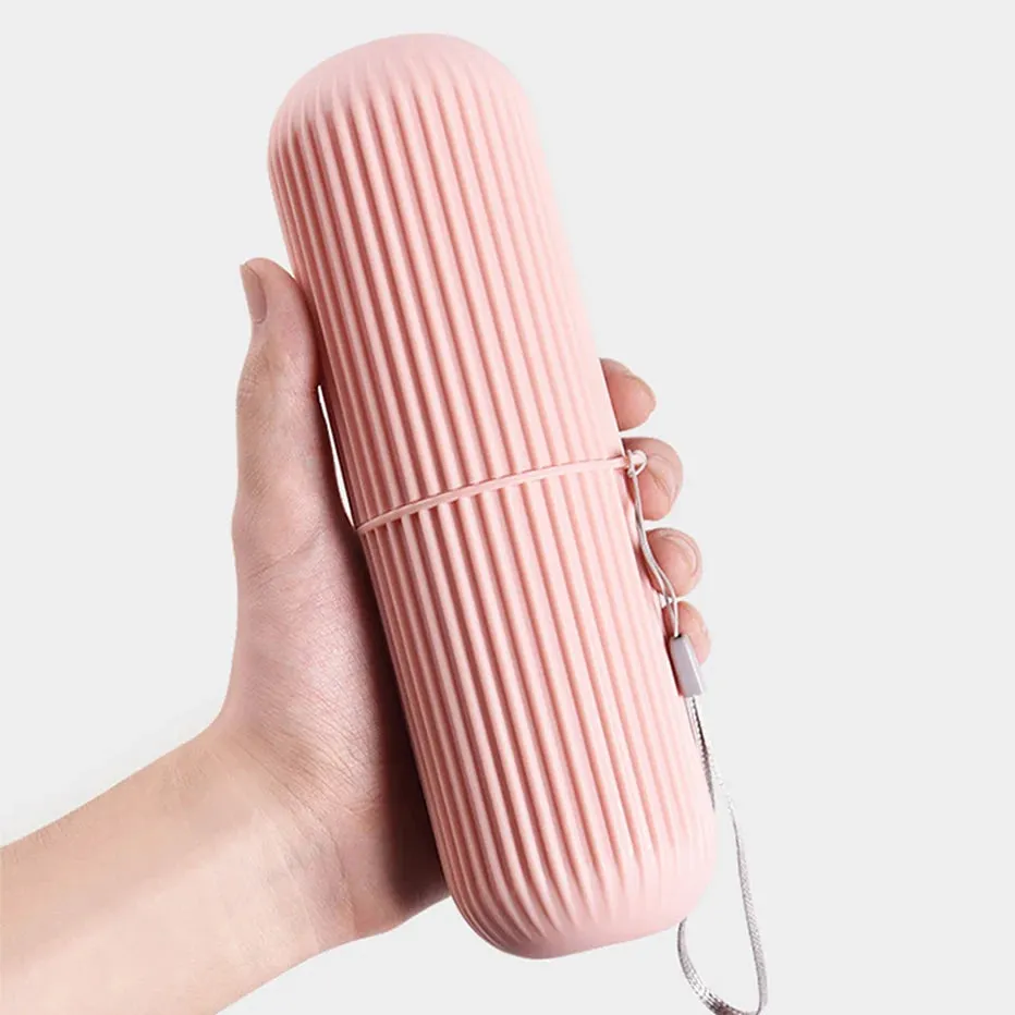Portable Toothbrush Storage Case – Travel Toothpaste Holder & Bathroom Organizer