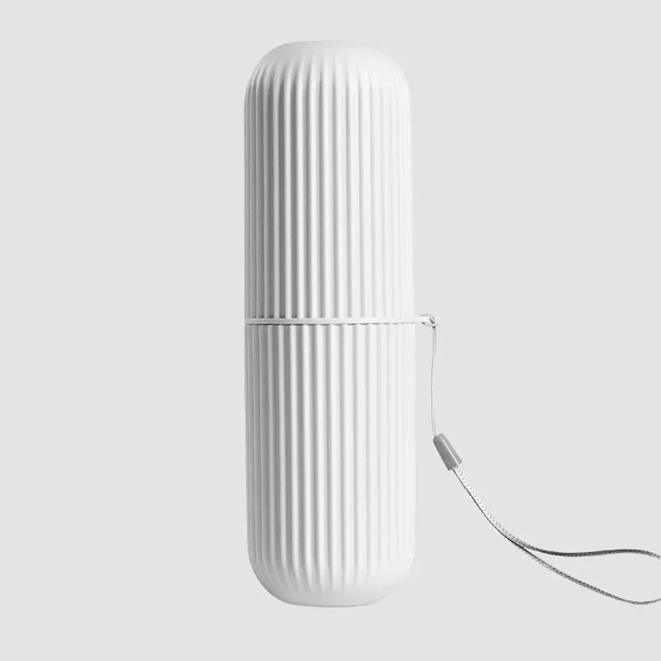 Portable Toothbrush Storage Case – Travel Toothpaste Holder & Bathroom Organizer
