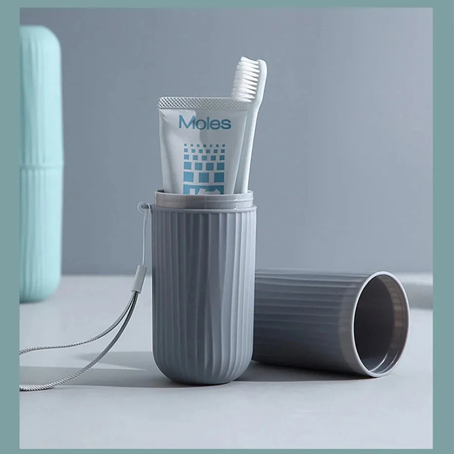 Portable Toothbrush Storage Case – Travel Toothpaste Holder & Bathroom Organizer