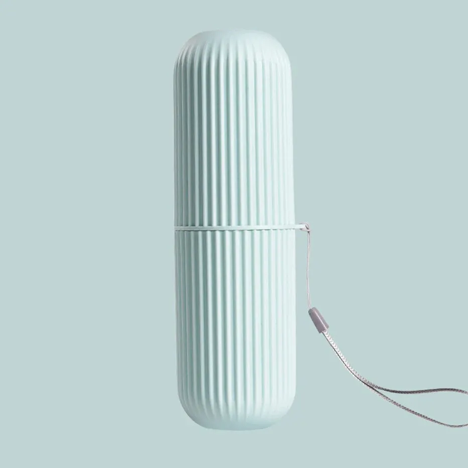 Portable Toothbrush Storage Case – Travel Toothpaste Holder & Bathroom Organizer