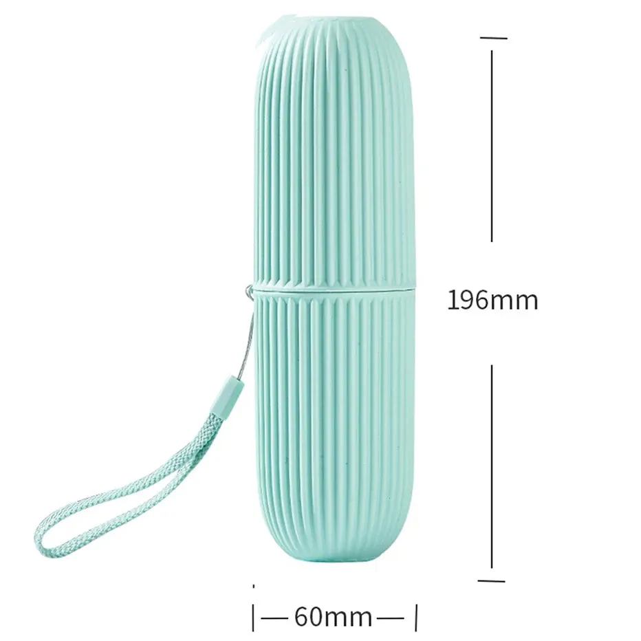 Portable Toothbrush Storage Case – Travel Toothpaste Holder & Bathroom Organizer