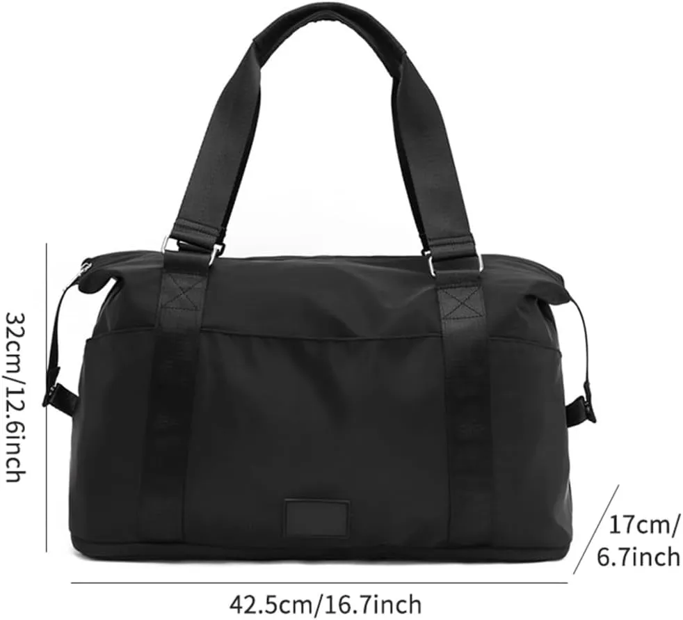 Practical Travel Bag With Ample Space Foldable Handbag Casual Expandable Shoulder Bags For Packing