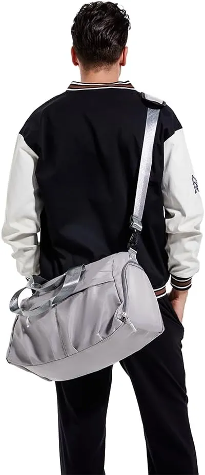 Premium Sport Tote Bag for Women and Men - Waterproof, Lightweight Gym and Travel Bag with Multiple Compartments, One-Size, Gray