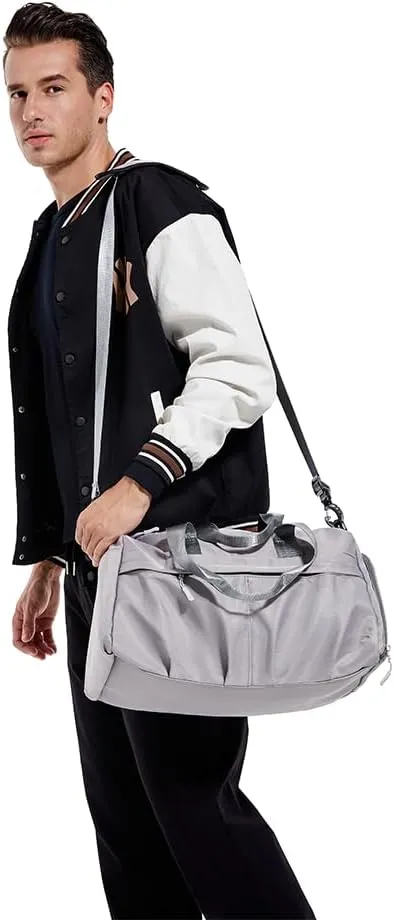 Premium Sport Tote Bag for Women and Men - Waterproof, Lightweight Gym and Travel Bag with Multiple Compartments, One-Size, Gray