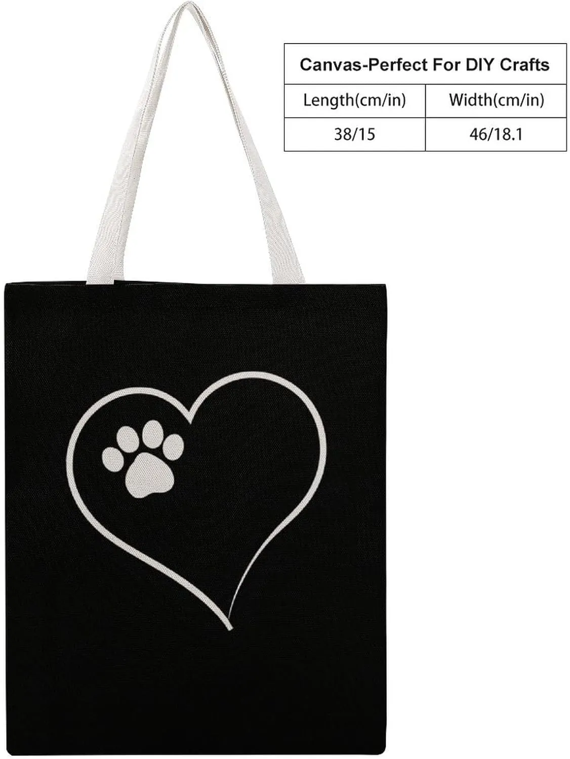 Printed Canvas Tote Bag for Women Men Extra Large Reusable Grocery Shopping Bags