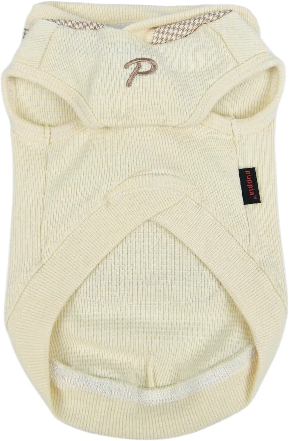Puppia Xander Dog Shirt Hooded Trendy Fashionable Cute Dog Apparel for Small and Medium Dogs, Beige, Medium
