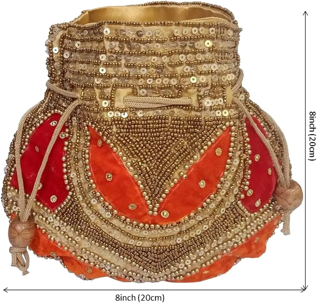 Purpledip Potli Bags Drawstring Purse (Potli02$)