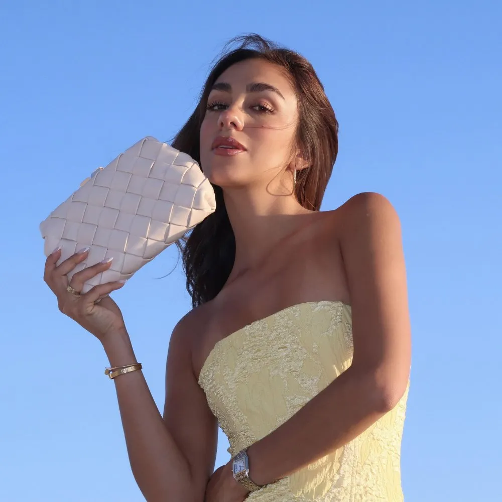 QUINN Woven Clutch