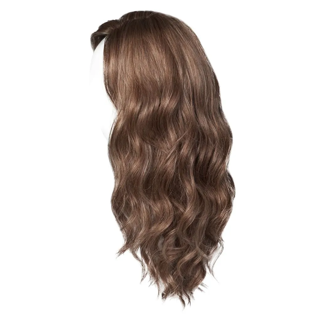 Raquel Welch Day To Date Wig With Long Layered Soft Curls, By Hairuwear, Average Cap, RL12/22SS Cappuccino
