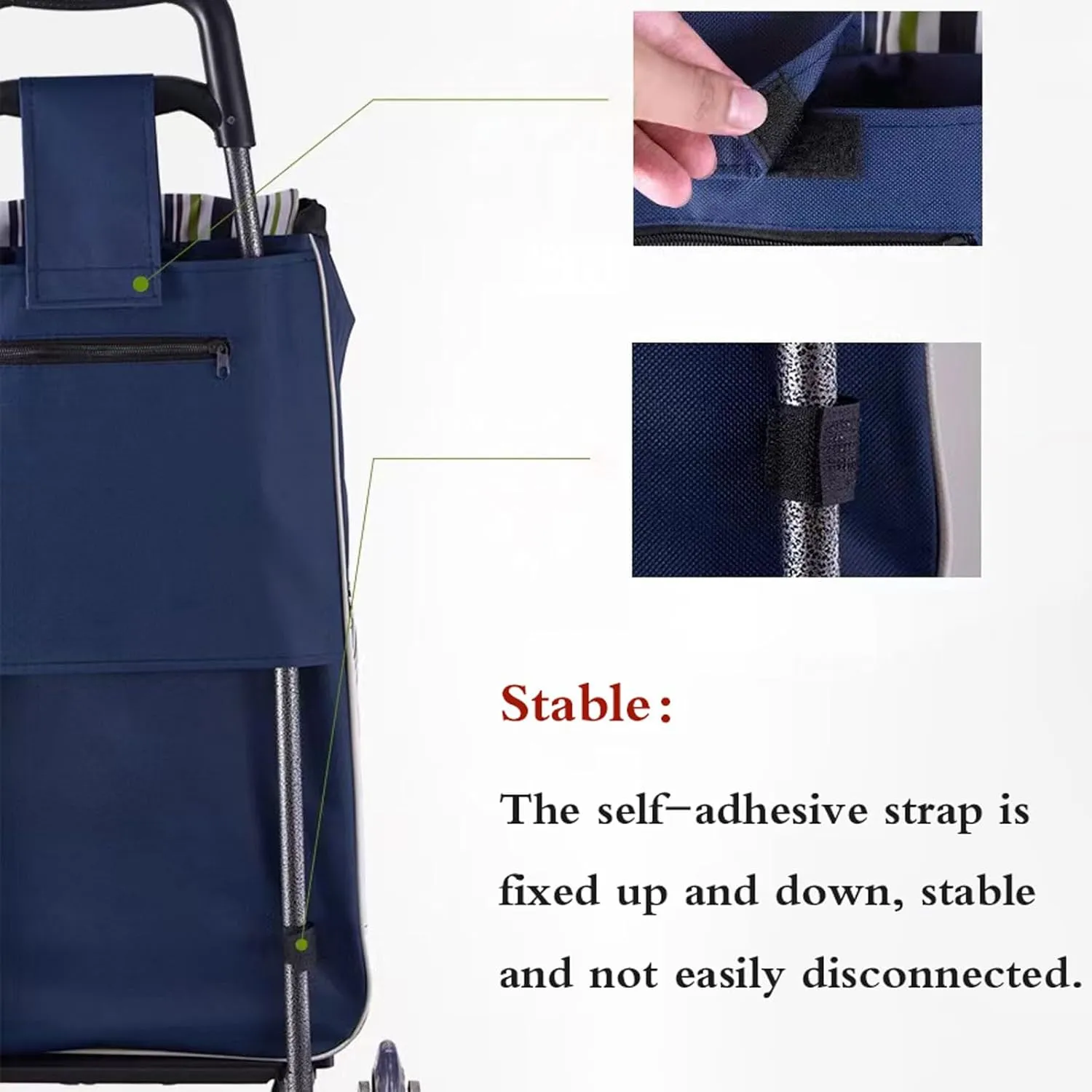 Replacement Bags for Shopping Cart,Replacement Bag for Trolley,Shopping Bag Replacement Portable,Shopping Bags for Trolley,Reusable,Large Capacity Large Capacity L