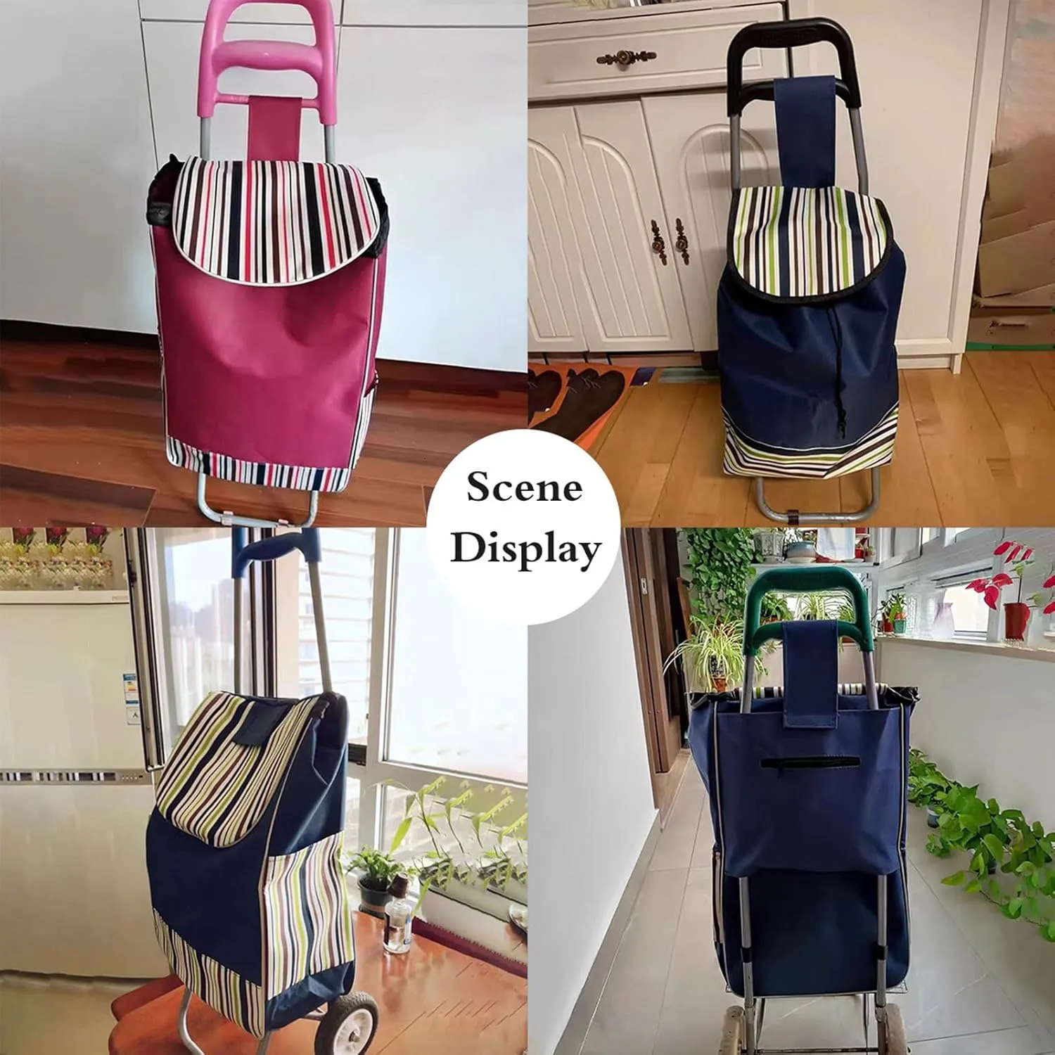 Replacement Bags for Shopping Cart,Replacement Bag for Trolley,Shopping Bag Replacement Portable,Shopping Bags for Trolley,Reusable,Large Capacity Large Capacity L