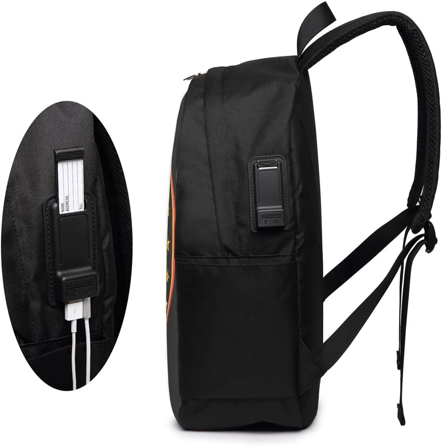Republic of South Africa Laptop Backpacks Travel Backpack Casual Business Daypack Sport Rucksack Computer Bag Fits up to 17 Inch Notebook with USB Port